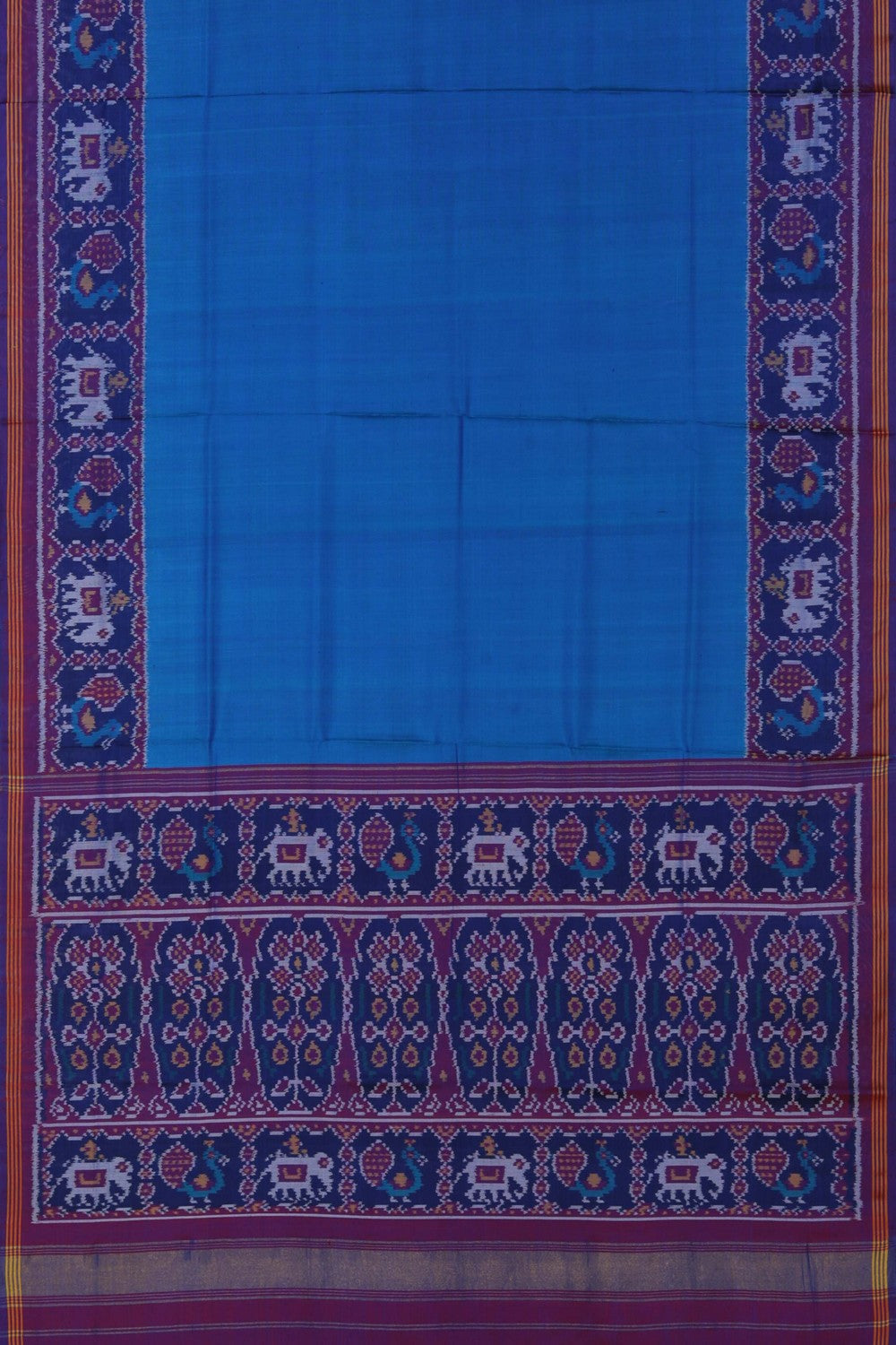 Image of Rajkot Patola Silk Green Saree